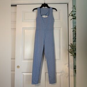 Offline by Aerie “The Hugger” Light Blue Cross Back Jumpsuit